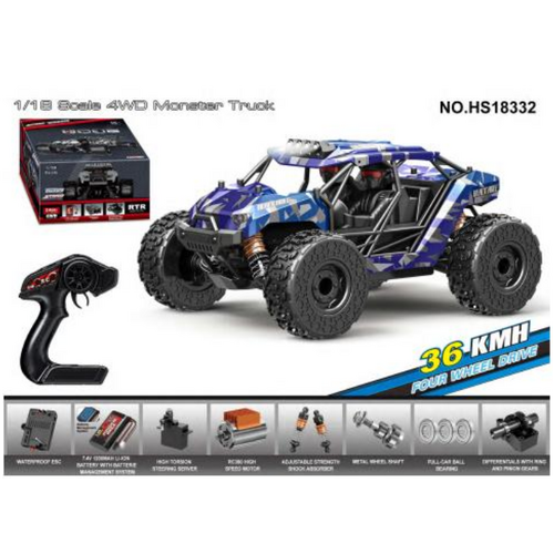 Tornado RC 1/18 4WD RTR High speed truck 2.4g 35KM 20 Minute runtime