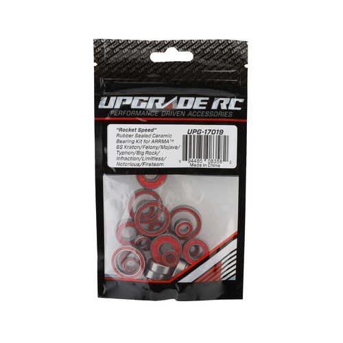 UpGrade RC "Rocket Speed" Rubber Sealed Ceramic Bearing Kit for ARRMA 6S Kraton