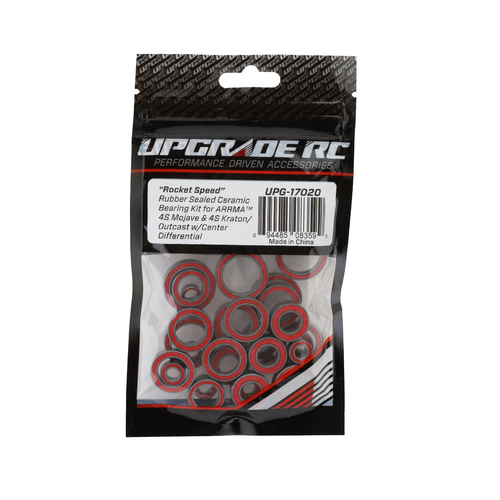 UpGrade RC "Rocket Speed" Rubber Sealed Ceramic Bearing Kit for ARRMA 4S Mojave