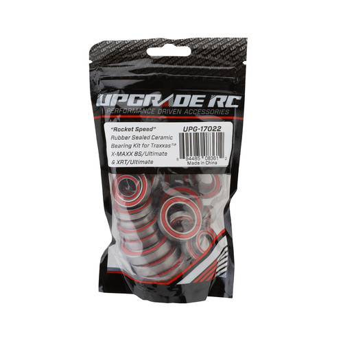 UpGrade RC "Rocket Speed" Rubber Sealed Ceramic Bearing Kit for Traxxas X-MAXX