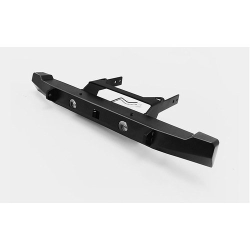 Solid Rear Bumper w/Lights for Axial SCX10 II XJ (Black)