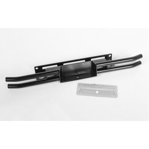 Steel Tube Rear Bumper for Tamiya 1/10 Isuzu Mu Type X CC-01 (Black)