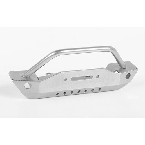 Steel Stinger Front Bumper for 1/18 Gelande II RTR W/Black Rock Body (Silver)