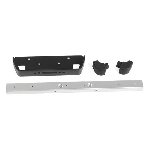 Classic Front Winch Bumper for RC4WD Gelande II 2015 Land Rover Defender D90 (Silver)