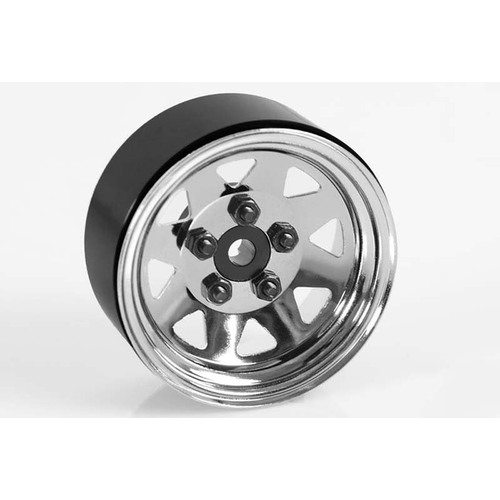 5 Lug Wagon 1.9" Single Steel Stamped Beadlock Wheel (Chrome)