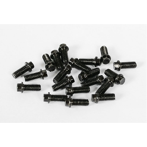 RC4WD Miniature Scale Hex Bolts (M2.5 x 6mm) (Black)