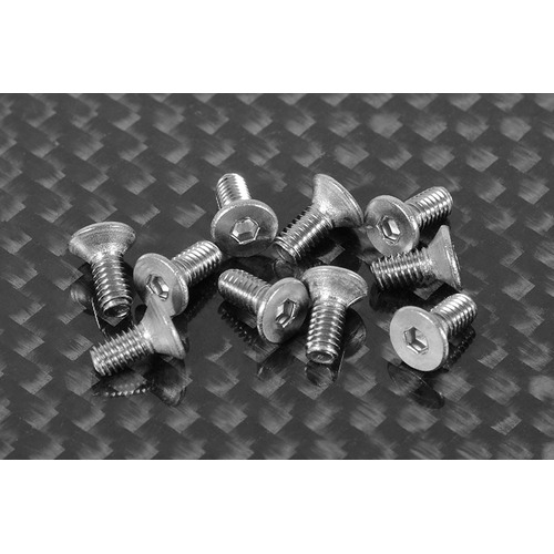 Flat Head Cap Screws M2.5 x 6mm (10)