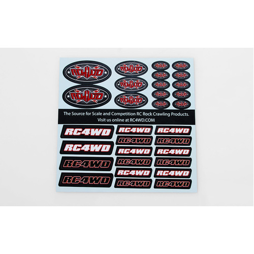 RC4WD Small Decal Sheet