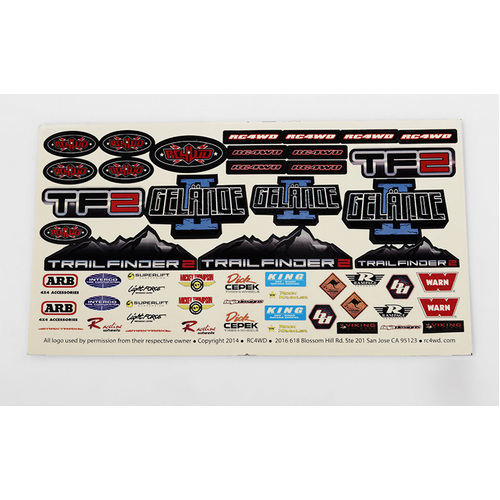 RC4WD Logo Decal Sheet