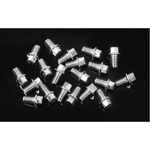 RC4WD Miniature Scale Hex Bolts (M2.5 X 4mm) (Silver)