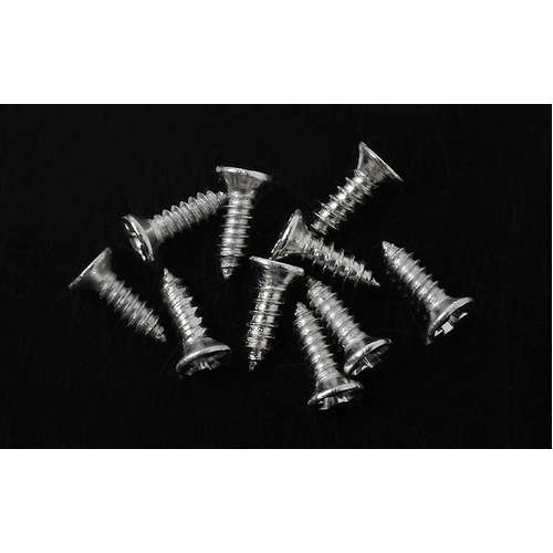 Flat Head Self Tapping Screw 1.6 X 6mm (Silver)