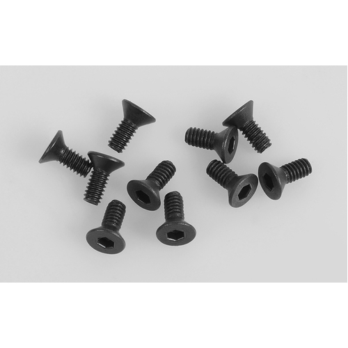 Steel Flat Head Socket Cap Screw M2 x 5mm (Black)