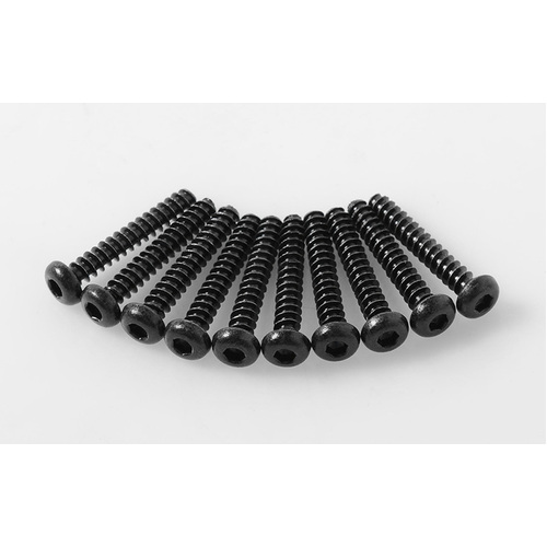 Button Head Self Tapping Screws M3 X 18mm (Black)