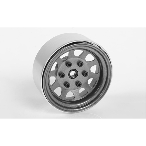 Stamped Steel 1.7" Beadlock Wagon Wheels (Clear)