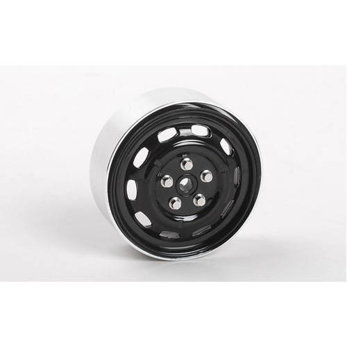 Stamped Steel 1.7" 10-Oval Hole Wheels (Black)